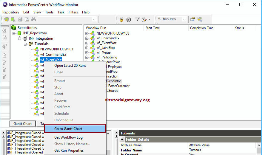 Informatica Workflow Monitor 7